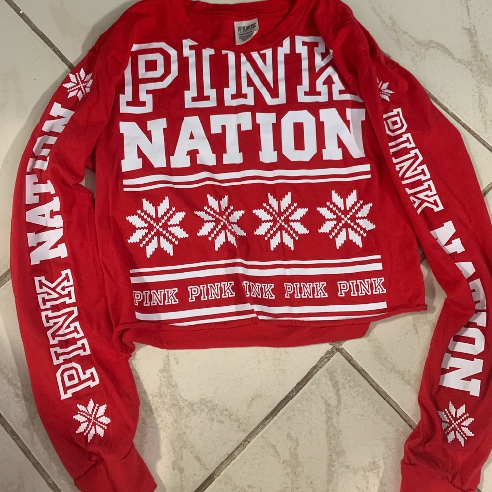 Pink crop top